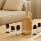 Ultrasonic Aroma Oil Diffuser Light Brown