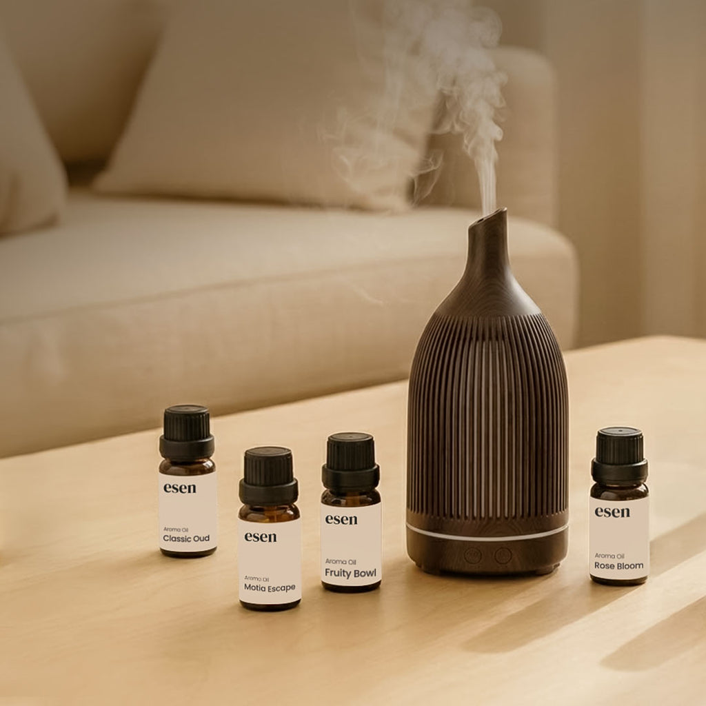 Ultrasonic Aroma Oil Diffuser Dark Brown