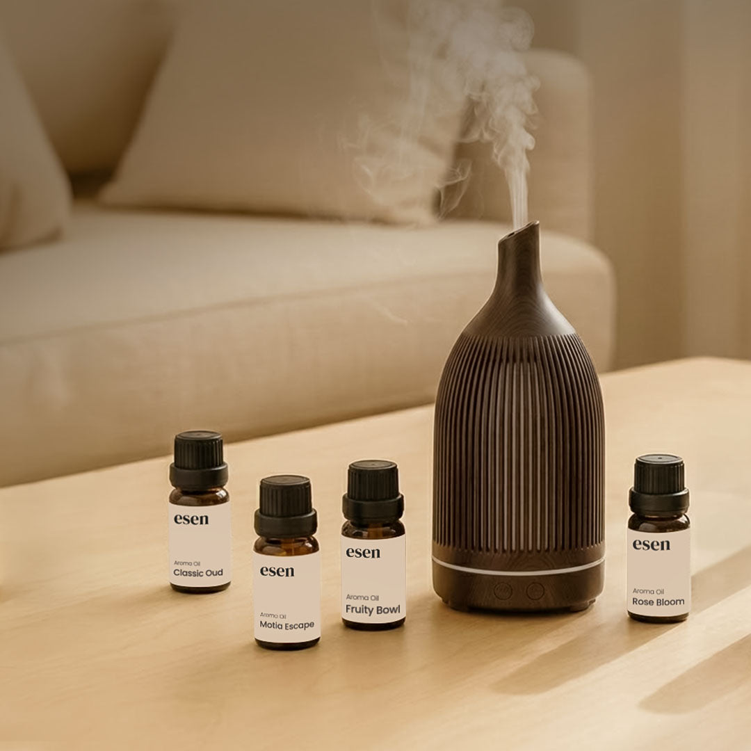 Ultrasonic Aroma Oil Diffuser Dark Brown